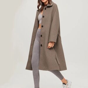 Chic Brown Overcoat